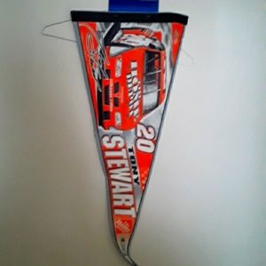 Nascar pennants flag. Tony Stewart.
